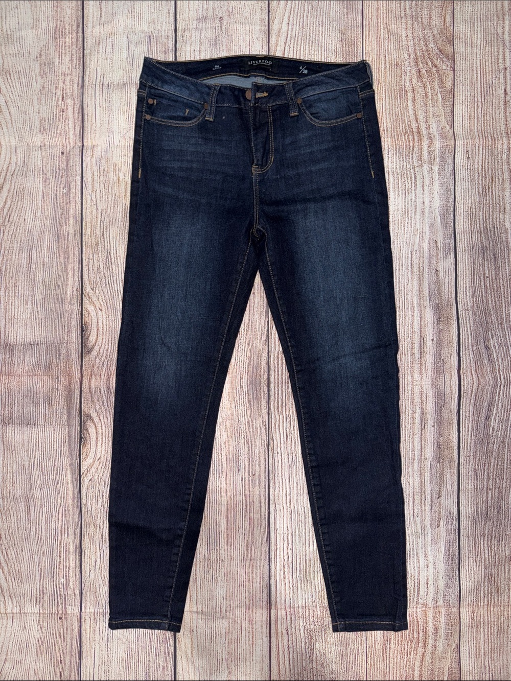 Liverpool Women's Dark Indigo Skinny Jeans